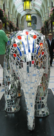 Mosaic elephant statue Mosaic elephant statue