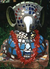 mosaic elephant statue
