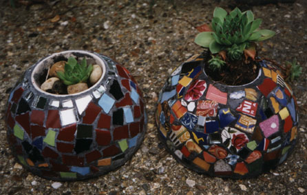 mosaic plant holders