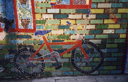 columbia road mosaic bicycle