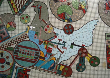 chicken mosaic