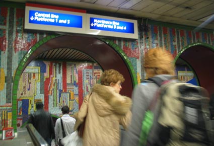 escalator mosaic