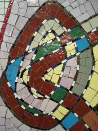 mosaic swirl detail