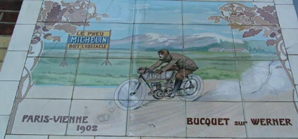 motorcycle tile panel