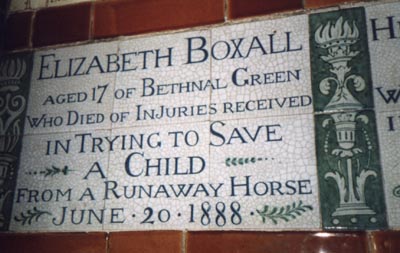 Elizabeth Boxall memorial