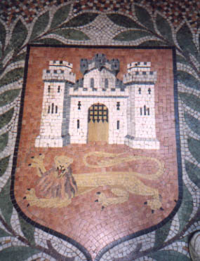 castle museum mosaic close up