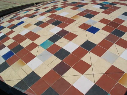 mosaic tile fountain