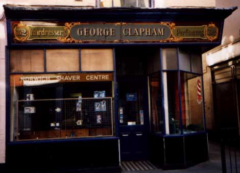 George Clapham shaver centre