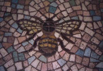 Norwich School of Art and Design bee mosaic