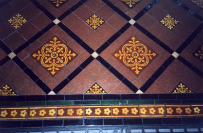 tile floor, Shipdham Church