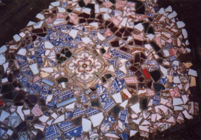 butterfly mosaic detail