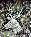 picassiette mosaic deer