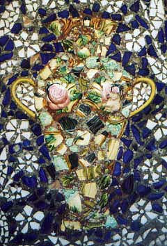 mosaic jug detail