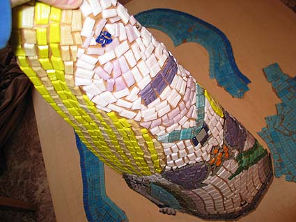 lifting mosaic sheet