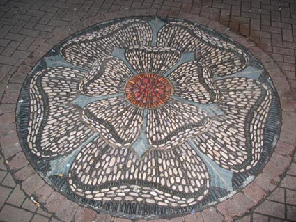 Rose Street pebble mosaic