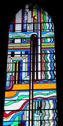 paolozzi stained glass window