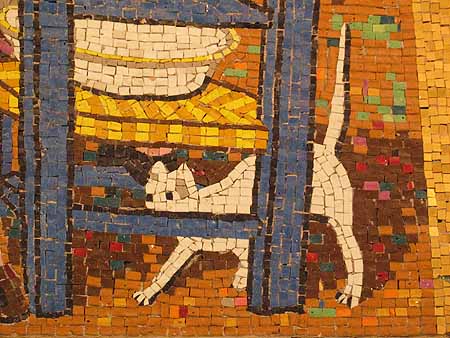 Mosaic of a cat