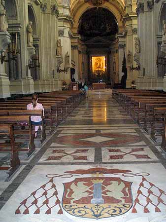 interior of Palermo cathedral