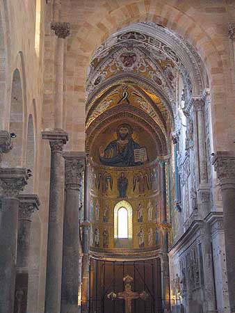 Interior of Cefalu cathedral