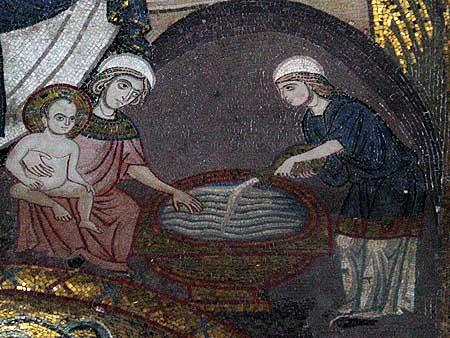Washing the infant Christ
