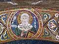 Mosaic of a saint, La Martorana, Palermo