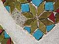 Detail of geometric mosaic inlay
