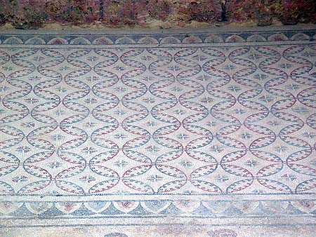 geometric floor mosaic