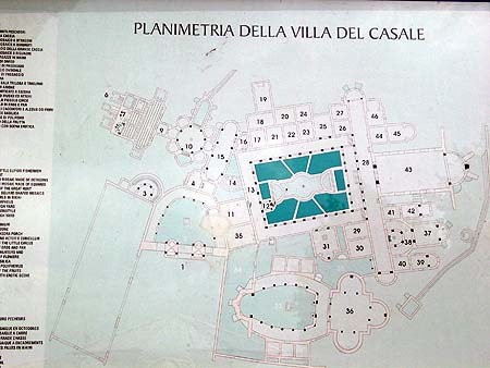 map of roman villa