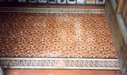 pseudo mosaic tile floor