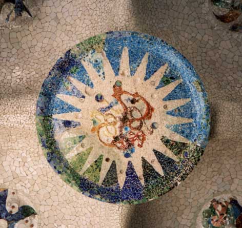 Jujol roof mosaic